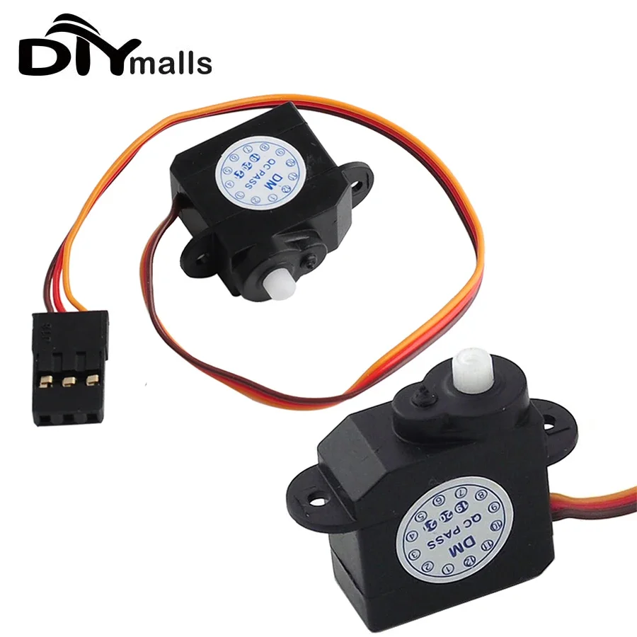 2/4 Stück 2,1 g Mikroservo DM-S0020 2 g Mini-Servo 180 Grad 3,7 V-5 V für RC-Hobby-Teile