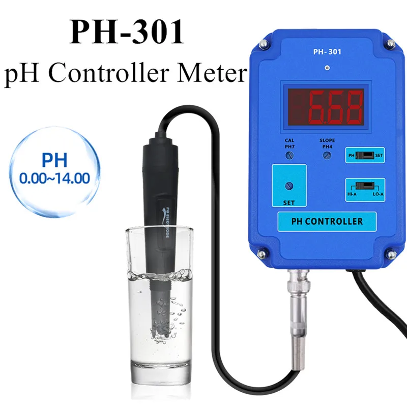 PH-301 PH-Controller PH-803W PH&ORP-Controller WiFi PH-Messgerät BNC-Sonde Wasserqualitätstester für Hydrokultur-Aquarium 110 V/220 V Image