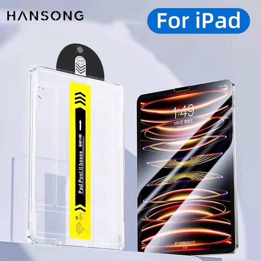 Für iPad Displayschutzfolie Air M2 gehärtetes Glas Bildschirm Pro 11/13 M4 für 5/6/7/8/9/10th Gen Air4/5 Mini6 Air3 10,5 gehärtete Folie Image