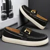 Schwarz Loafer Schuhe Für Männer Luxus Slip-on Schuhe Männer Unisex Atmungsaktive Casual Leder