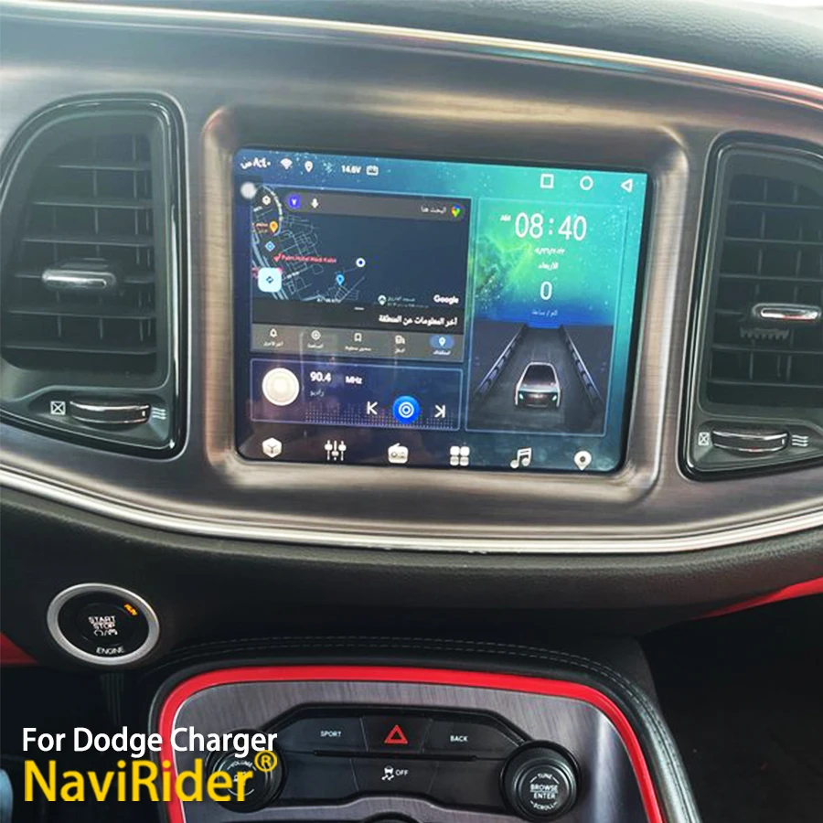 Carplay 2din Android 14 Autoradio für Dodge Challenger Ladegerät Durango RAM 256 Jeep Grand Cherokee 4g lte GB GPS Audio Image