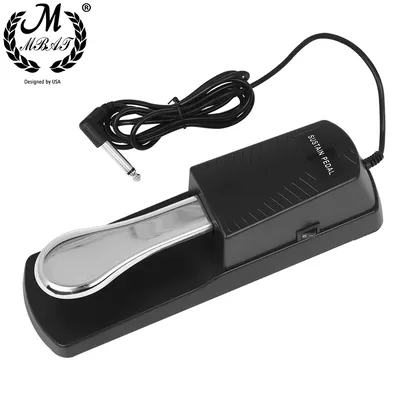 M mbat Universal Piano Pedal Sustain Dämpfer Tastatur 6,35mm Stecker kompatibel elektronische Orgel Midi Keyboards Klaviere Zubehör