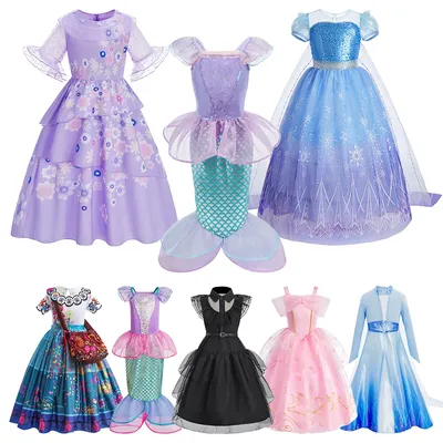 Kinder Meerjungfrau Elsa Magie volles Haus Weihnachten Vestidos kleine Mädchen Prinzessin Party Luxus kleid Kinder Halloween Cosplay Kleider Image