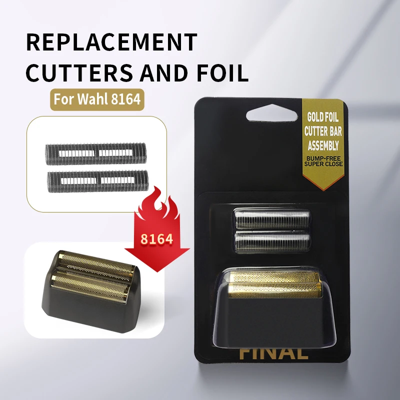 Professioneller 5-Sterne-Service-Finale-Rasierer, Ersatzfolie und Klingenschneiderkopf für Wahl 8164 Haarschneidemaschine, Friseurzubehör Image