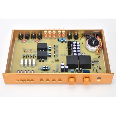 HALLO ENDE Verbesserte Version Klon FM255 Hallo-End Vorverstärker HiFi Preamplificador Audio Image