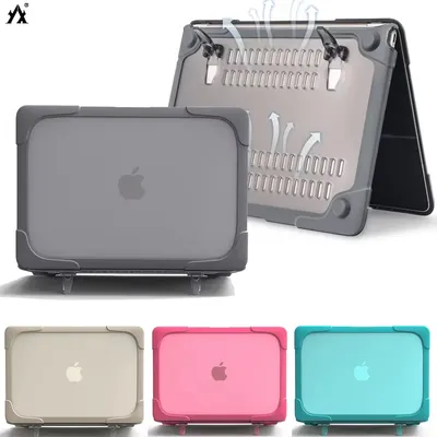 Stand Laptop Case for Macbook Air 13 Case M4 M3 Air 15.3 inch cover For Macbook Pro 13 Case M2 M1 Pro 14 Macbook Pro 16 Case