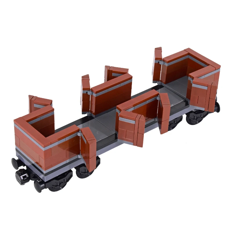 Moc Stadt kreative Idee offenen Wagen Zug Stadtbahn Baustein Ziegel DIY High-Tech-Spielzeug für Kinder Geschenke Image