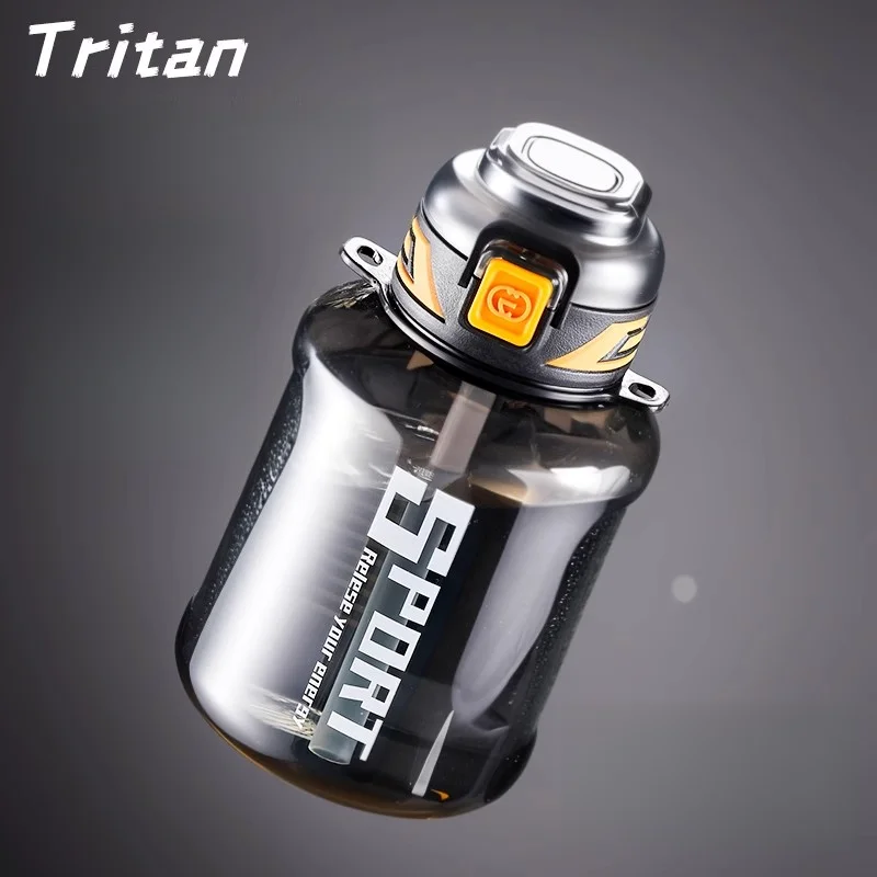 Gianxi Sport Wasser becher große Kapazität verdickte Lebensmittel Kontakt qualität Tassen eine Abdeckung Doppel getränk tragbare versiegelte auslaufs ichere Wasserkocher Image