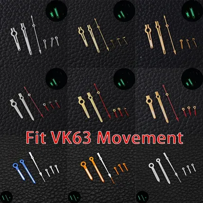 Watch Hands Accessories Hands for VK63 quartz Movement watch accessories Watch Parts For Wristwatches suitable for 32.5mm dial