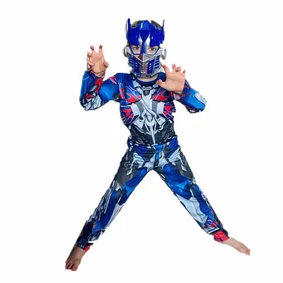 Jungen Cartoon Roboter Maske Dress Up Kostüm Film Superheld Rüstung Body Kinder Halloween Dress Up Masked Hero Anzug Geschenk Image