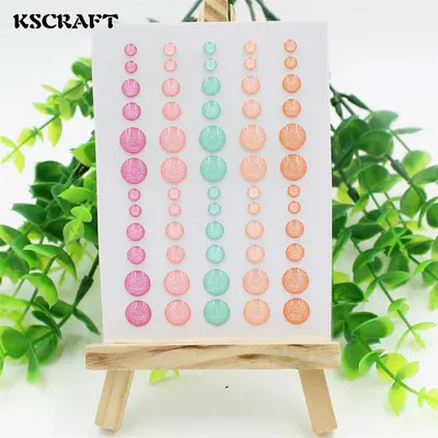 KSCRAFT Zucker Streusel Selbst-adhesive Emaille Dots Harz Aufkleber für Scrapbooking/DIY