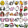 1/30 stücke PVC Tier Pins für Kinder Männer Frauen Schuh Charms Weihnachts geschenk Ente Katze Hund