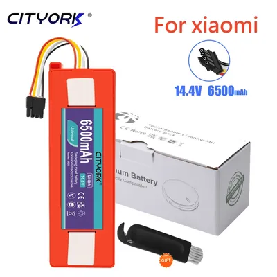 Staubsauger Ersatz Akku 6500mAh für Xiaomi Roboter Roborock 1S 2S C10 E35 S50 51 S6 S7 Zubehör Ersatzteile Li-Ionen Akku Image