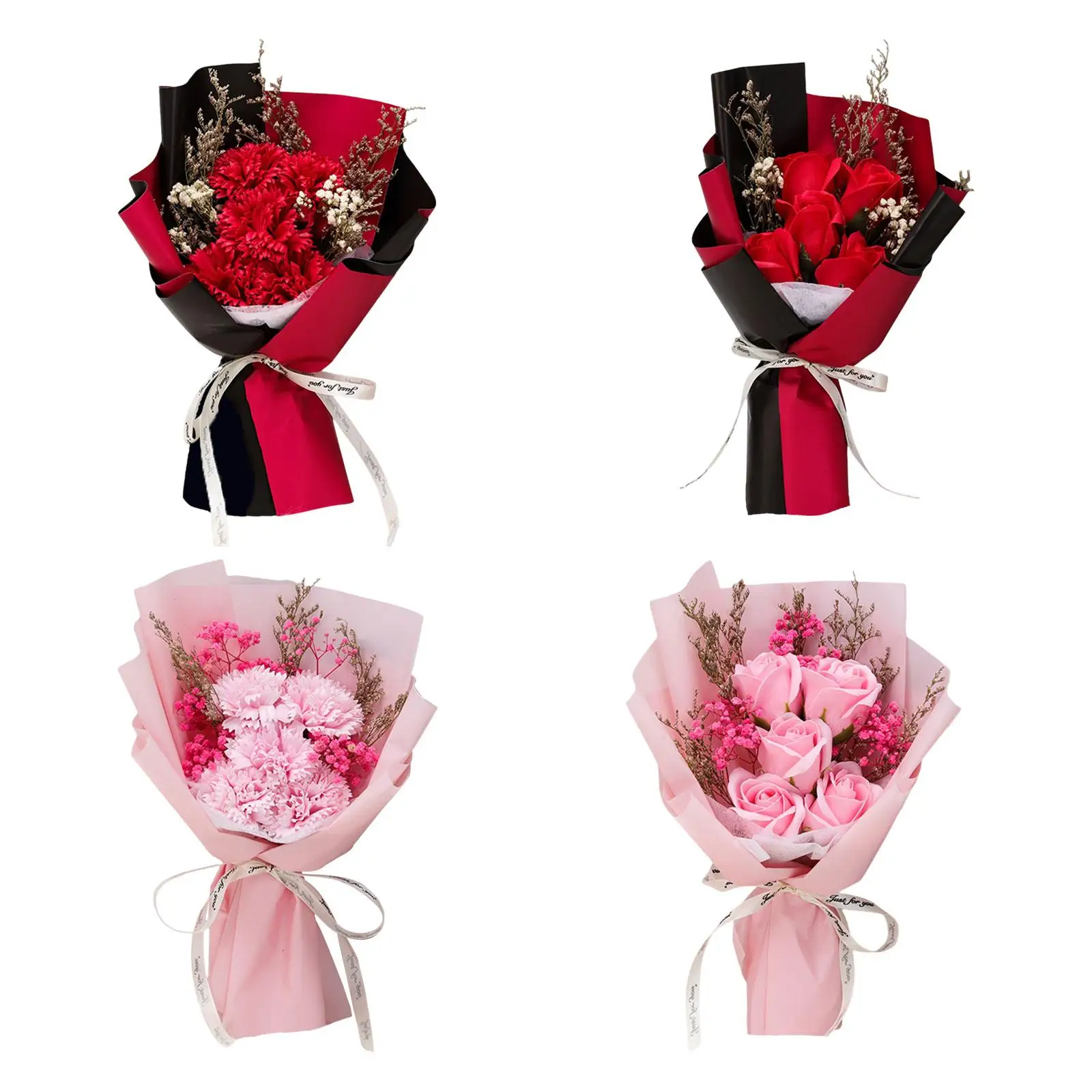 Duftende Seife Blumenstrauß Valentinstag Geschenk Jubiläum Geschenk Dekoration für Image