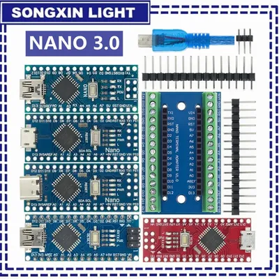 Samirob nano 3,0 mit dem bootloader-kompatiblen nano-controller für arduino ch340 usb-treiber 16mhz Image