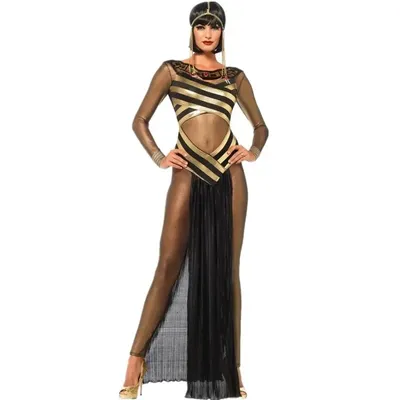 Sexy exotisches altägyptisches Kleopatra-Königin-Kleid für Halloween, Karneval, Party, mittelalterliche griechische Göttin, Prinzessin, Cosplay-Kostüm Image