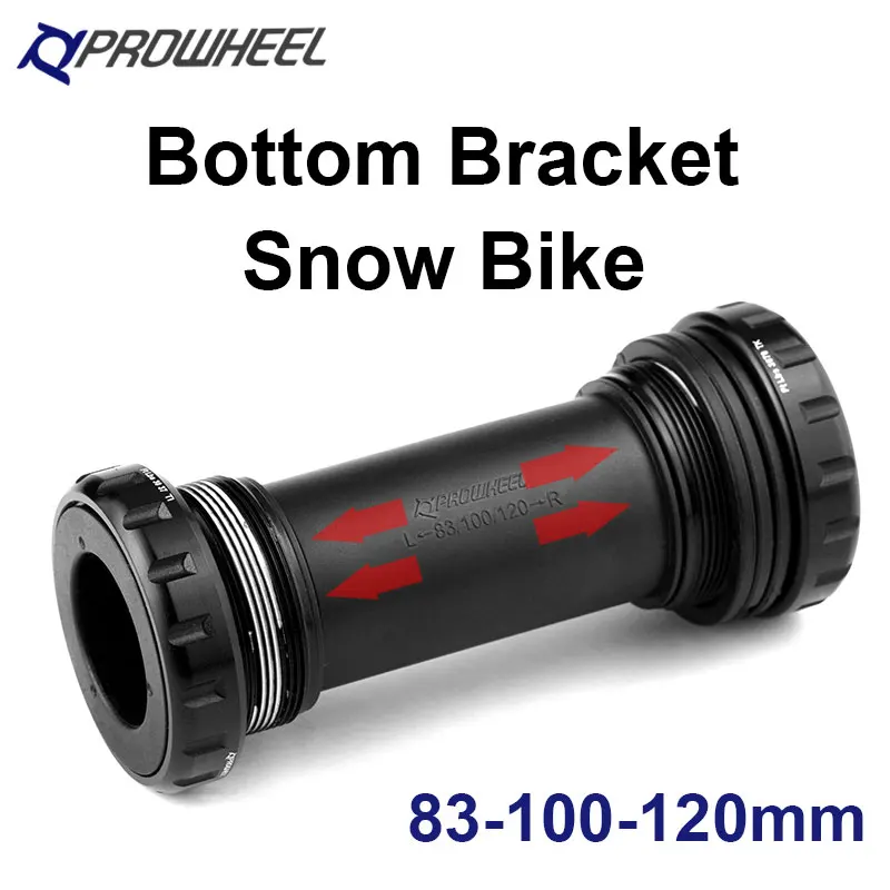 Prowheel Snow Bike Tretlager 83 100 120 mm Fat Bike Zentrale Bewegung BB100 BB120 Fahrrad Untere Unterstützung Image