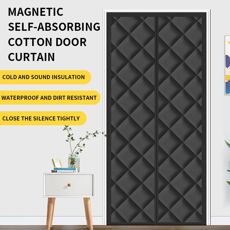 Winter wind dichter Tür vorhang für Türen Wärmedämmung dicke selbst absorbierende Anti-Kaltluft-Baumwolle Front vorhang Schlafzimmer Image