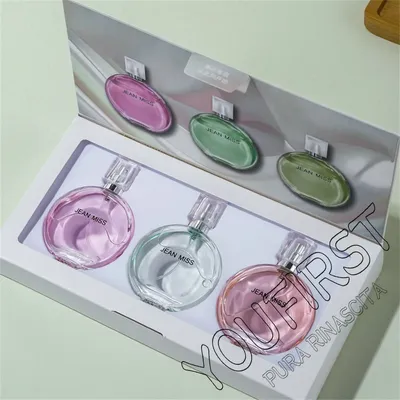 Luxury Brand Perfume Women 90ml Gift Box 3pcs Set Lasting Fragrance Floral Scent Eau De Parfum