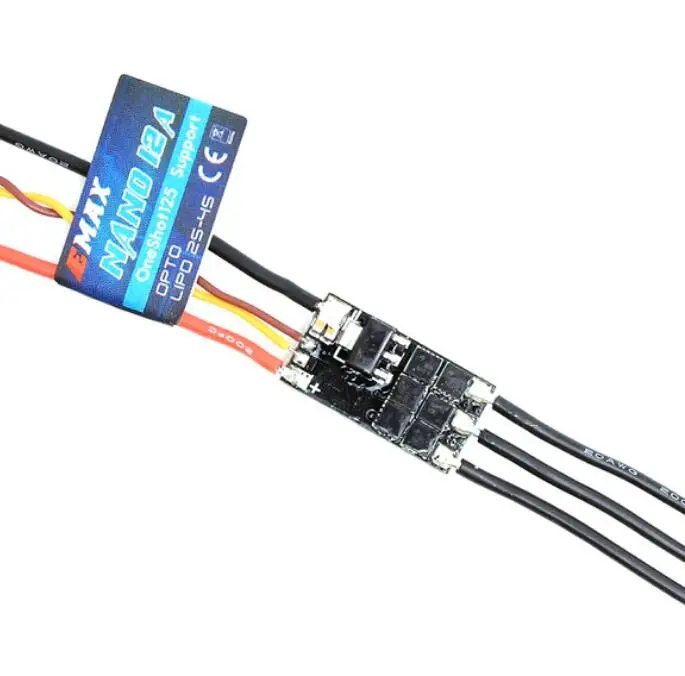 EMAX Nano Series ESC 1-2S 6A/2-4S 12A 20A aktive Brems-Schnellgasreaktion Geschwindigkeitsregler für Naze32, Pixhawk, CC3D Drohne Image