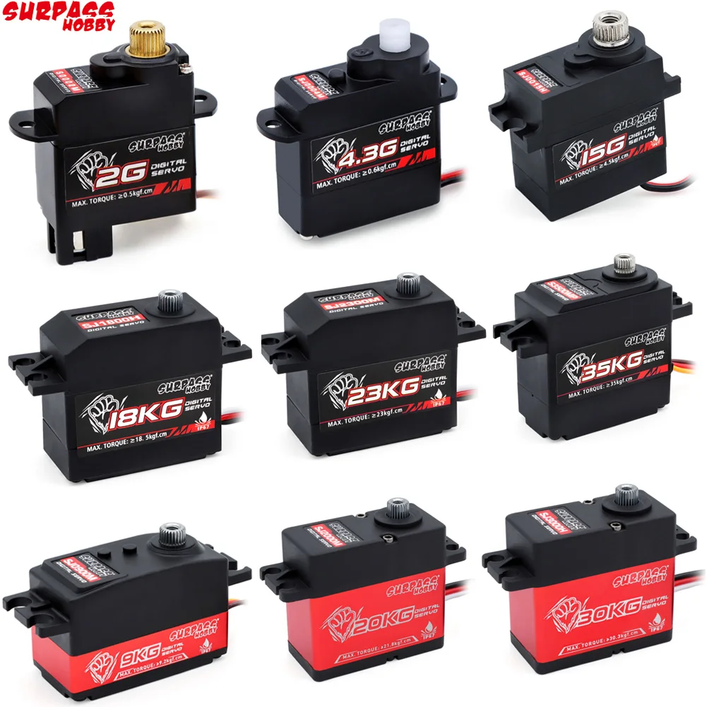 Übertreffen Hobby 9kg 15kg 18kg 20kg 23kg 30kg 35kg digitale Servo metall-und Kunststoff ausrüstung für RC Car robot Drohnen flugzeug Starr flügel