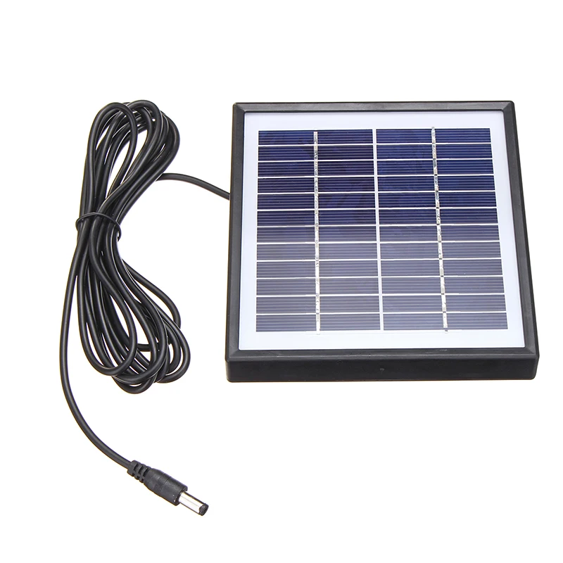 5W 12V Solar Panel Batterie Ladegerät Polysilizium Epoxy Panels Outdoor Tragbare Wasserdichte DIY Für Auto RV Boot 3m Kabel Image