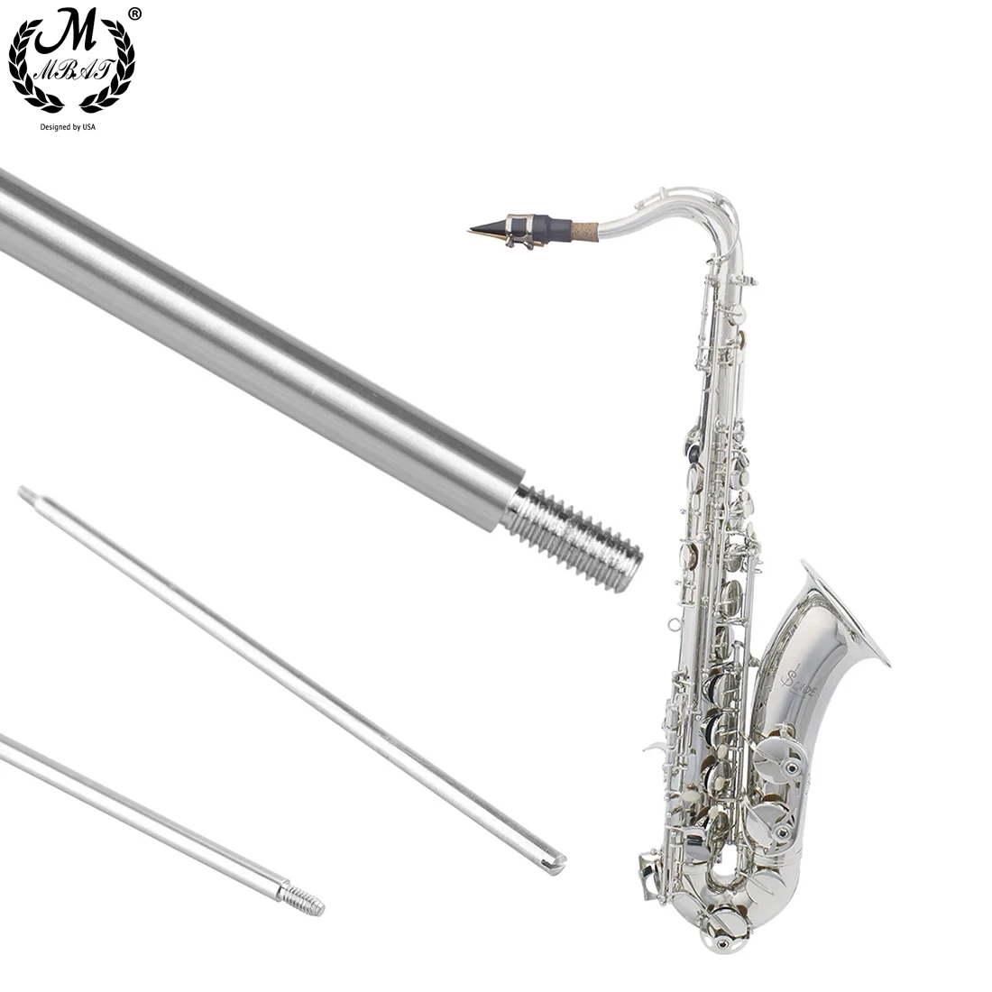 Tenorsax-Reparatur satz 16 Gewinde wellens tifte 32 Gewindes ch rauben 1 Nagel reparatur werkzeug mit konischer Welle Image