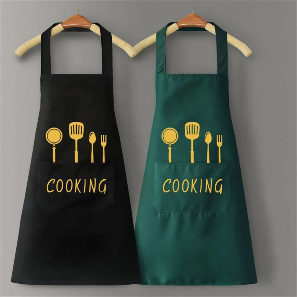 Küche Haushalt Kochen Schürze Männer Frauen Öl-Beweis Wasserdicht Erwachsene Taille Mode Kaffee Overalls Schürze Küche Zubehör