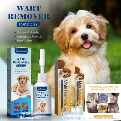 Creme zur Entfernung von Warzen für Hunde, Anti-Molben, schmerzlose Flecken-Papillome, Entfernung von Anhängern, nicht reizende Behandlung von Katzen- und Haustier-Hautanhängern