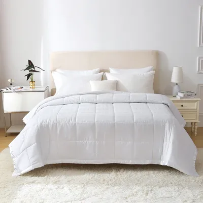 White Down Alternative Comforter Duvet Insert Quilted All Season Duvets Double Quilt Summer Cooling Bed Blanket King Queen Size