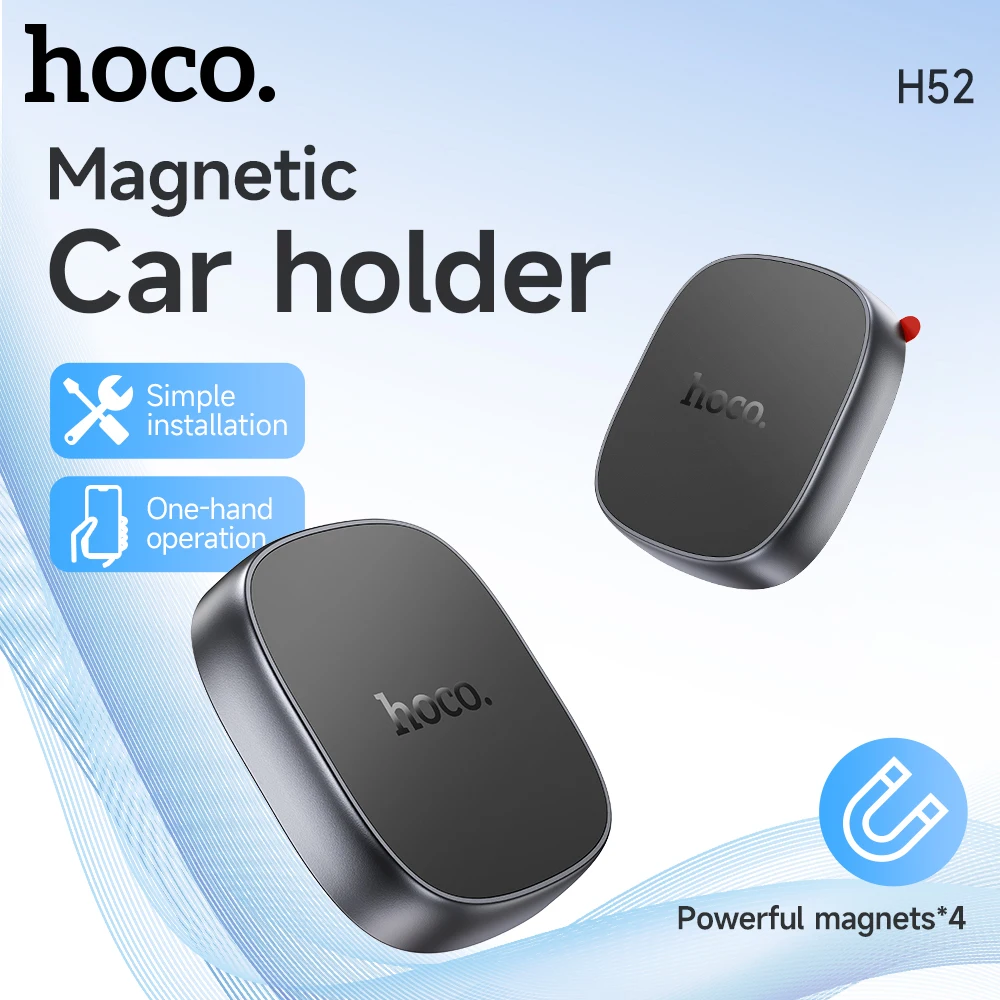 HOCO H52 Magnetic Phone Holder Center console 360° Rotation Universal For iPhone 15 Pro Max 14 13 12 Smartphone Car Cell Phone