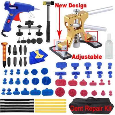 Car Dent Puller Kit Paintless Dent Golden Lifter Suction Cup Bridge Puller Dent Remove Tool Hail Damage Refrigerator Door Repair