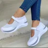 Runde Kopf Gestrickte frauen Dicke Sohle Einzelnen Schuhe frauen Große Grid Casual frauen Schuhe