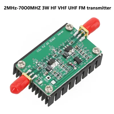 1pc 2MHZ-700MHZ RF Power Verstärker 3W HF VHF UHF FM Sender Breitband RF power Verstärker Für Ham Radio FM Kurzwelle Radios