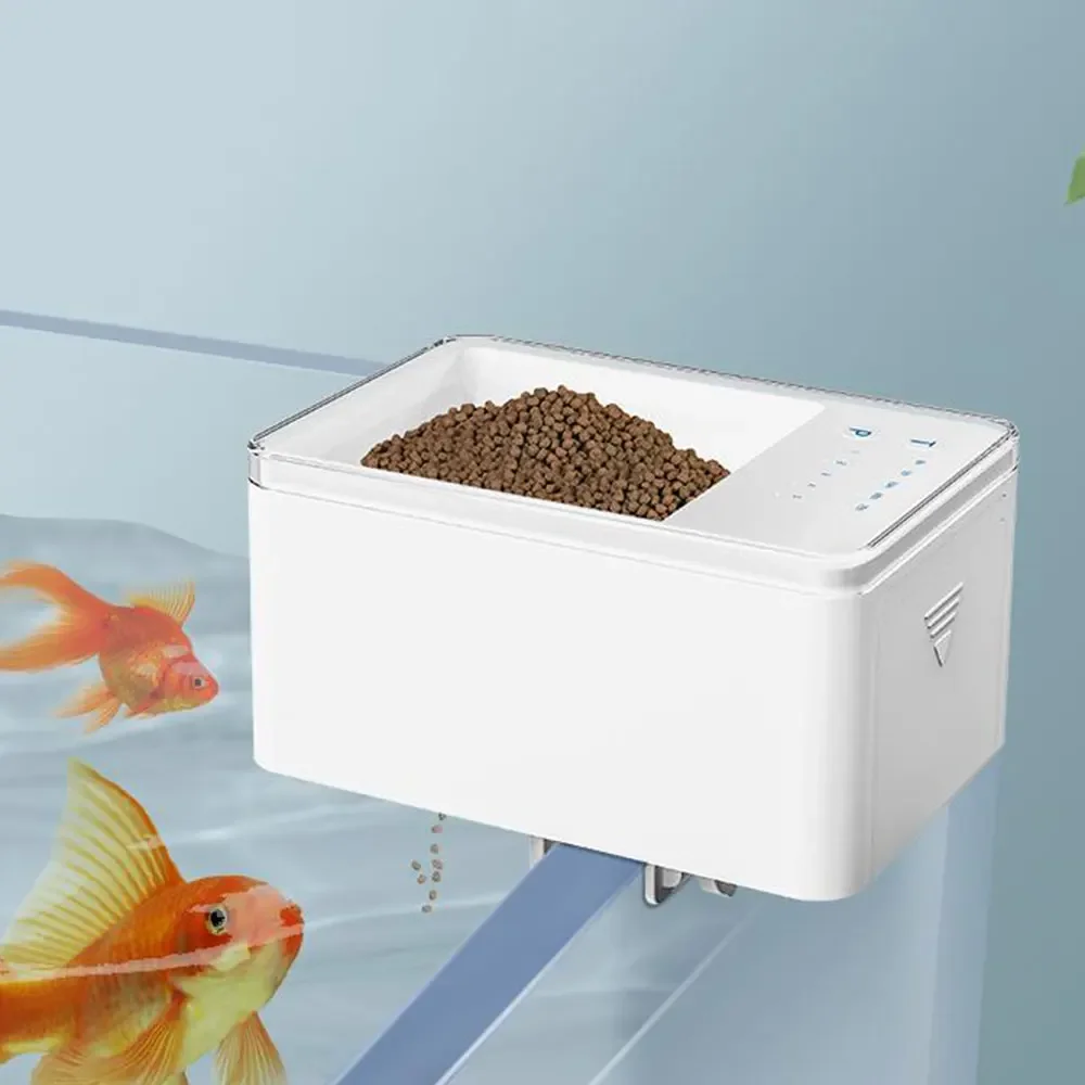 LED Aquarium Digital Aquarium 500 ml Intelligente Digitale Automatische Fisch Feeder Mit Timer Haustier Fütterung Fischfutter Spender lebensmittel Image