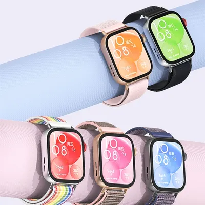 Nylon-Schlaufenarmband für Huawei Watch Fit 3, verstellbares elastisches Armband, Armband für Huawei Image