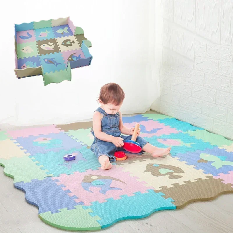 Baby spielen Teppich Eva Schaum Puzzle Teppich Kinder Lernspiel zeug Baby Indoor Spiel matte Schlafzimmer Boden dekoration