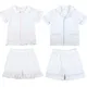 Ruffkids Summer Kids Pajamas Cotton Seersucker Sibling Matching Pjs Sleepwear Baby Clothes Loungewear Girls Boys Pyjamas Sets
