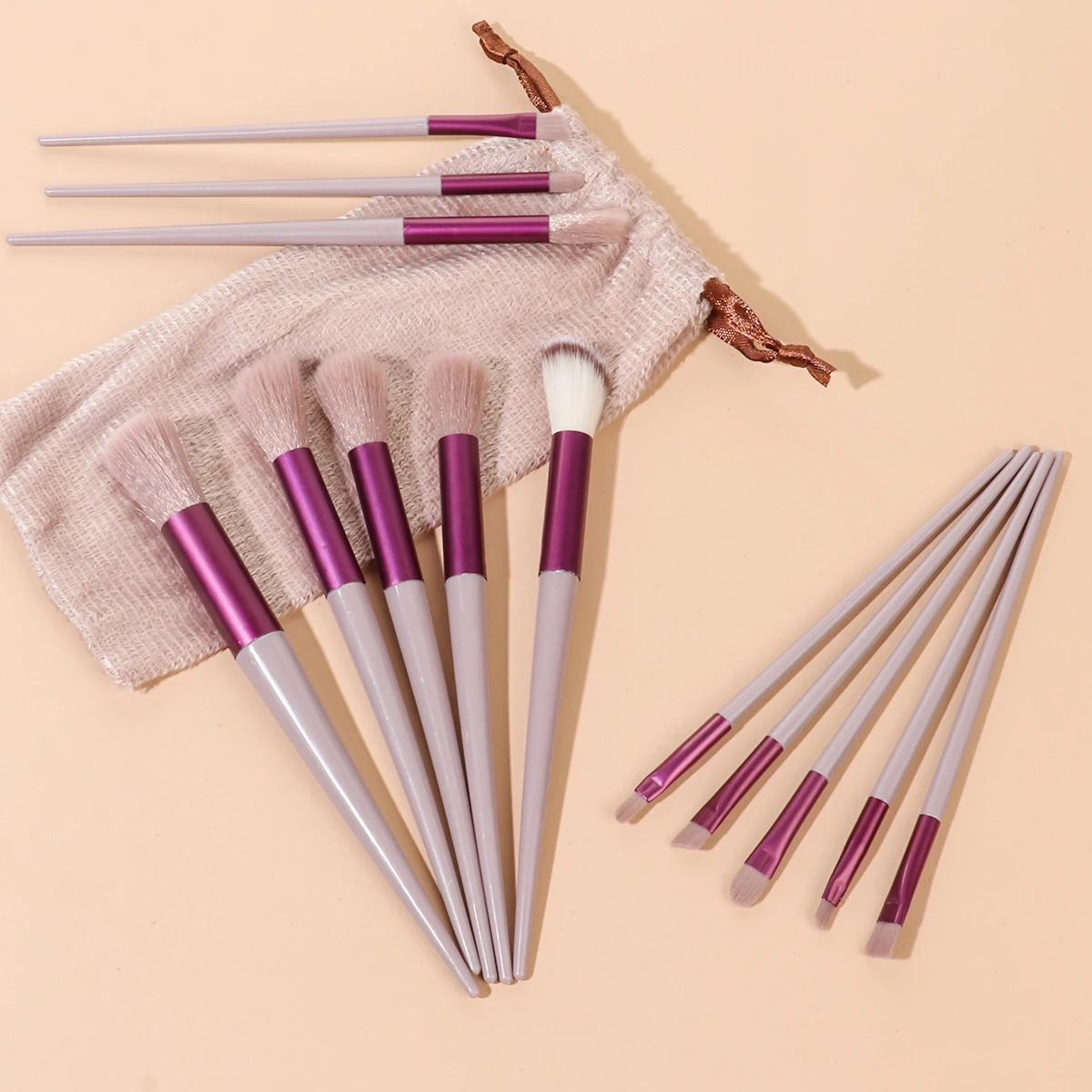 13-teiliges Make-up-Pinsel-Set – inklusive Concealer, Rouge, Puder, Lidschatten, Textmarker, Foundation-Pinsel, unverzichtbare kosmetische Werkzeuge Image