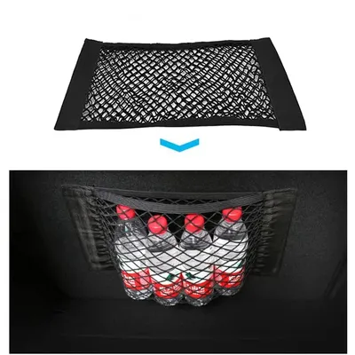 Mesh Trunk Car Organizer Net goods Universal Storage Rear Seat Back Stowing Tidying Auto Accessories