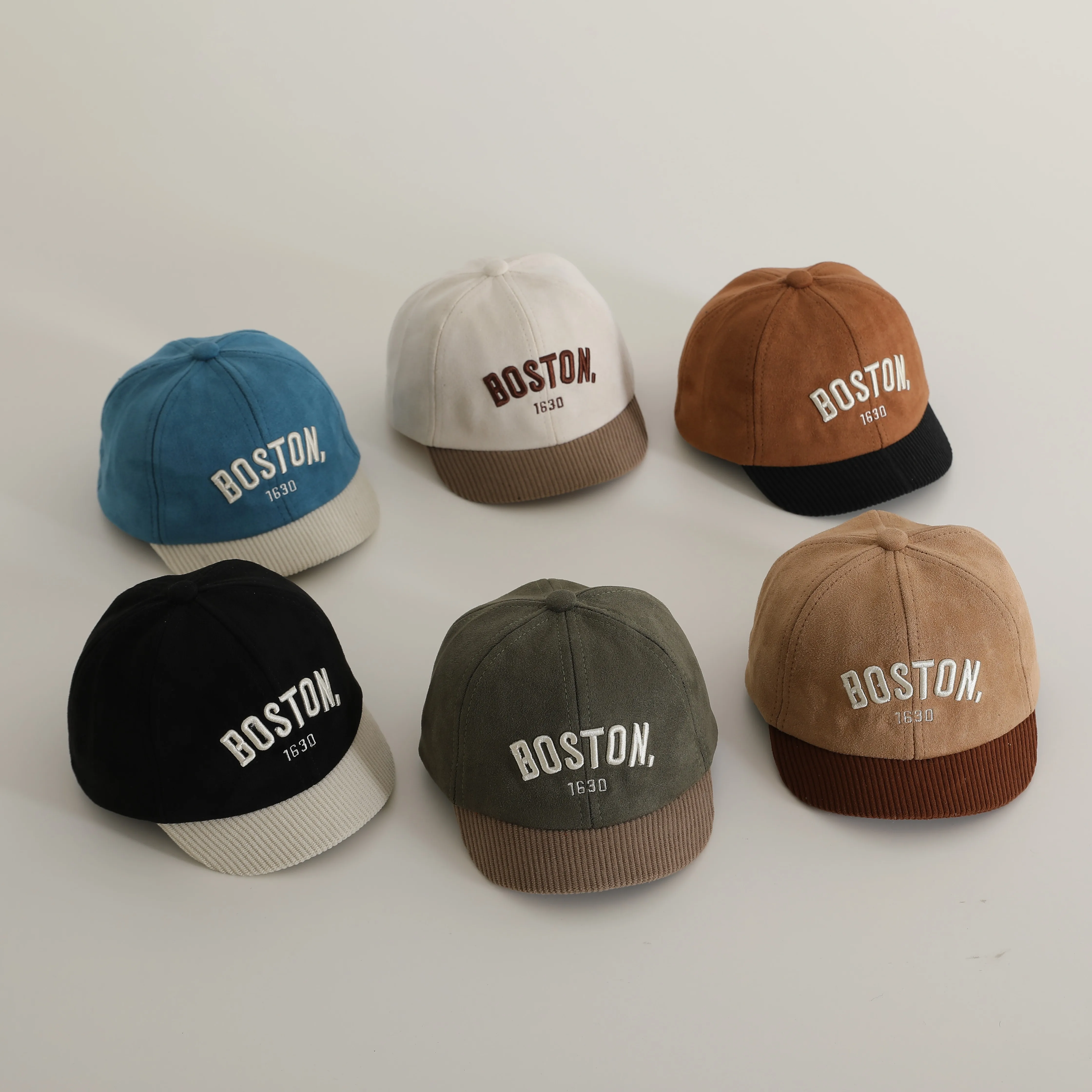 Neue süße Kinder Cartoon Peaked Caps Mode Junge Baby Stickerei Brief Baseball Hut Mädchen Baumwolle Casual Hüte Kind Sonnenschutz kappe Image