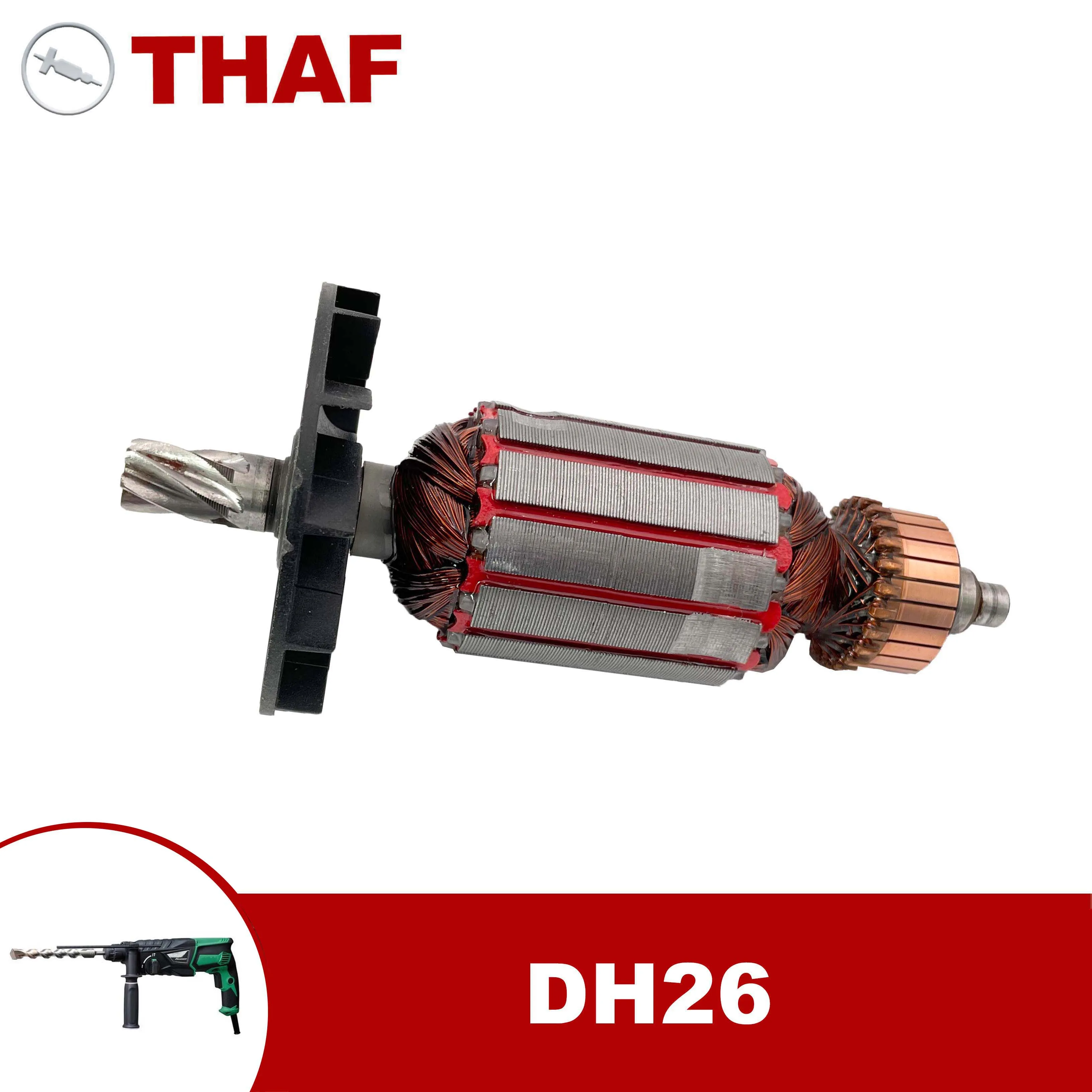AC 220V 240V DH26 Anker Rotor Stator Field For HITACHI Schlagbohrmaschine Ersatzteile DH 26 Image