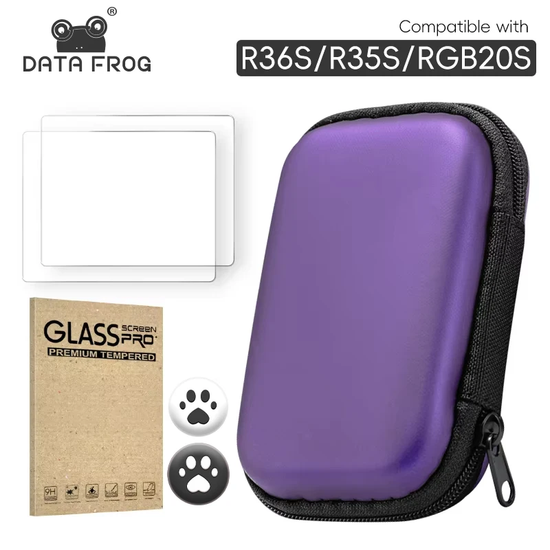DATA FROG R36S Original gehärtetes Glas für 3,5-Zoll-Spieler-Spiele für RGB20S R35S Displayschutzfolie Image