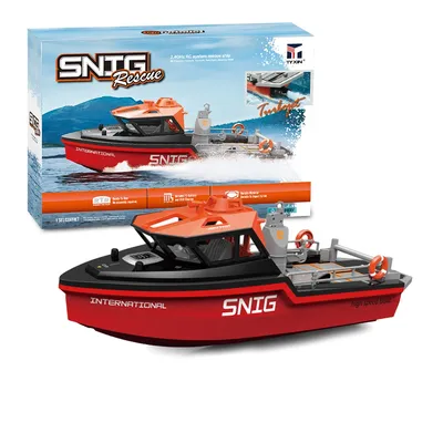 TX694 Rc Boot 2,4G 1/32 Leistungsstarke Bürstenlosen Motor Long Range Drahtlose Elektrische Fernbedienung Rettungsboot Modell Spielzeug Jungen