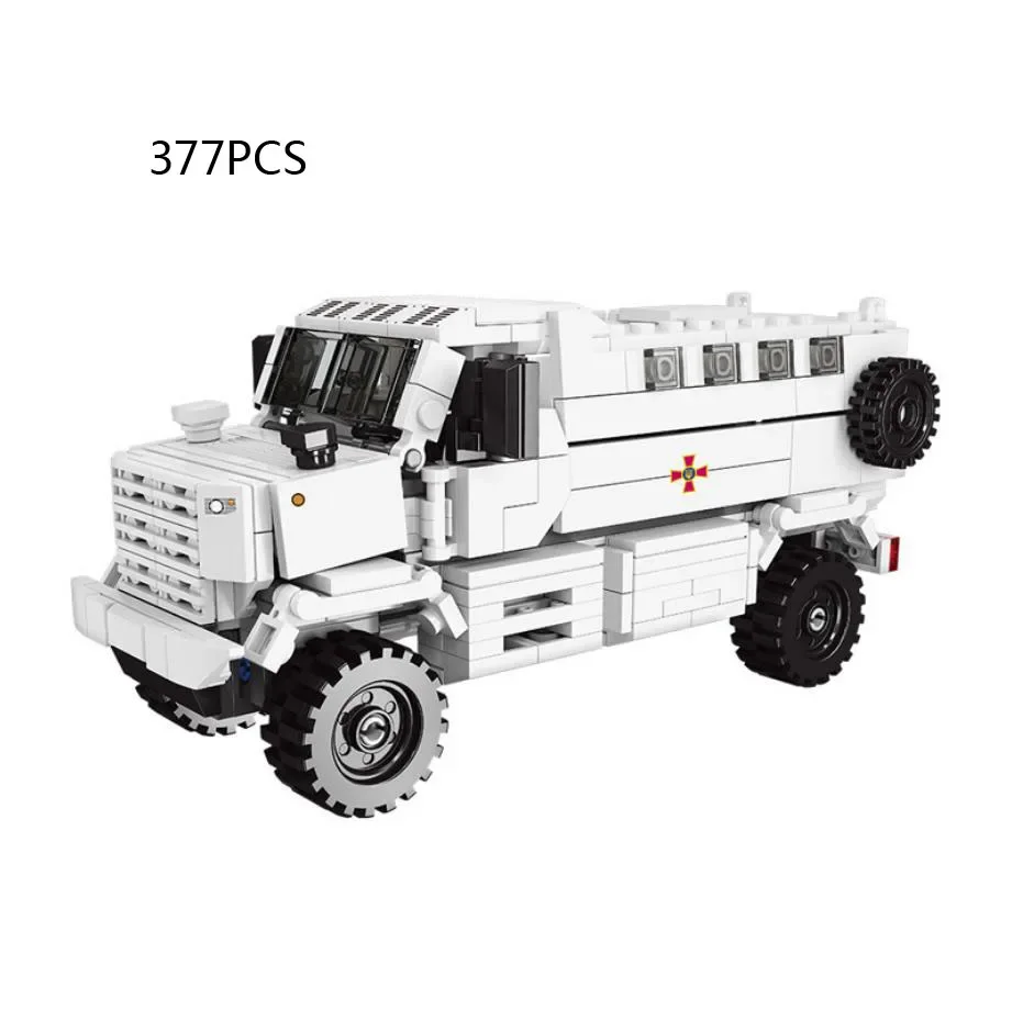 Antike Skala moderne militärische kraz kpa3 Transport LKW Modell Moc Baustein ww2 Armee Figur Fahrzeug Ziegel Spielzeug Geschenk für Kinder Image