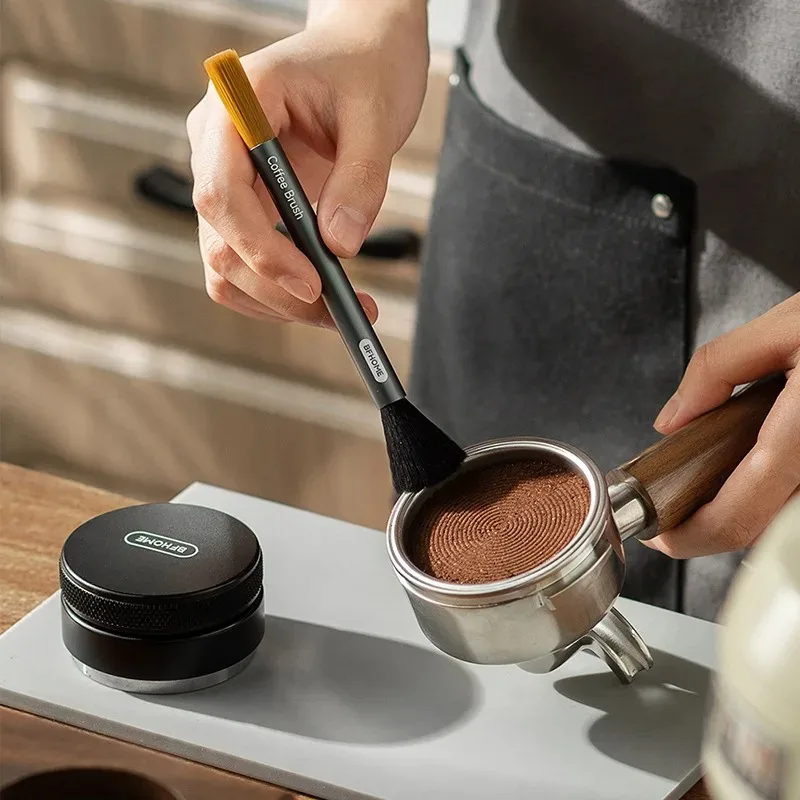 Kaffee bürste handge kurbelte Kaffeemühle Reinigungs bürste Kaffee maschine Reinigungs bürste Kaffeepulver Reinigungs bürste Kaffee werkzeuge Image