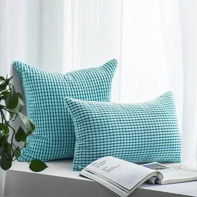 Cord Kissen bezug Wohnkultur weich bequem Wohnzimmer Sofa Kissen bezug ins nordische Reiß verschluss Image