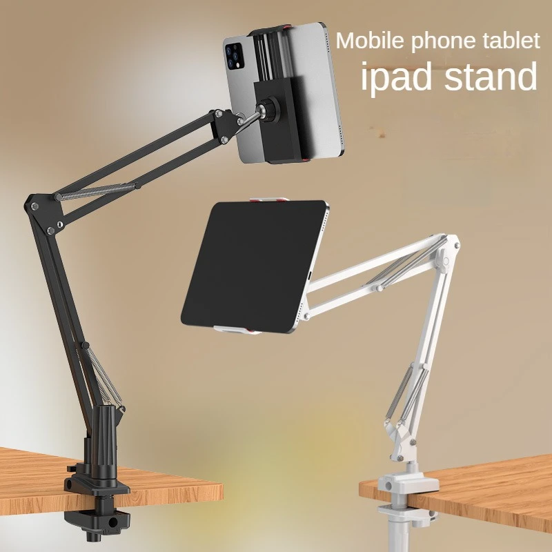 Lazy Cantilever Handy Tablet Halter Desktop Universal Live-Streaming Nacht iPad Stand Halterung Clip Image