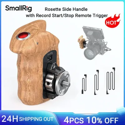 Small rig Rosette Seiten griff mit Rekord Start/Stop Remote Trigger für Sony für Panasonic für Fujifilm für Z Cam Kameras-3324