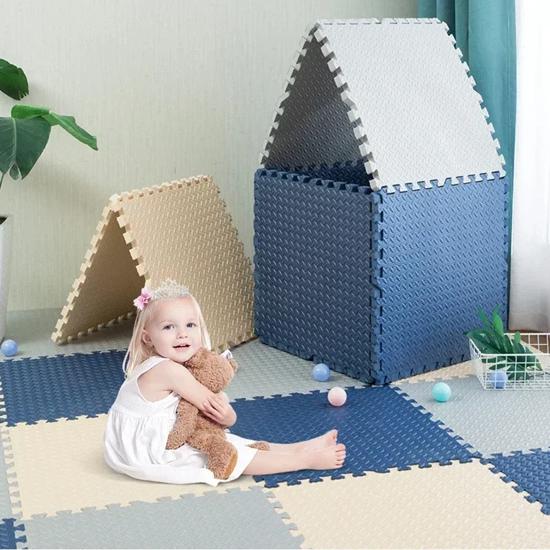 12 Stück Baby Puzzle Boden Kinder Teppich Eva Schaum Baby decke Lernspiel zeug Spiel matte Gummi Krabbel matte Spiel matte 30x30x1cm